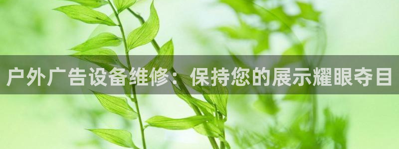 杏宇平台代理多少钱一个：户外广告设备维修：保持您的展示耀眼夺目