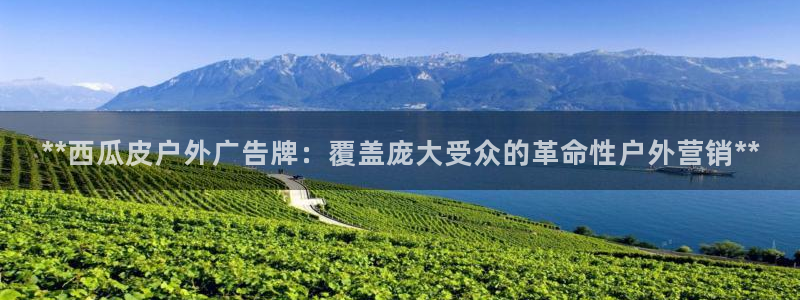 杏宇平台总代理电话：**西瓜皮户外广告牌：覆盖庞大受众的革命性户外营销**