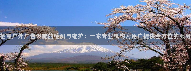 杏宇平台好吗：栖霞户外广告设施的检测与维护：一家专业机构为用户提供全方位的服务