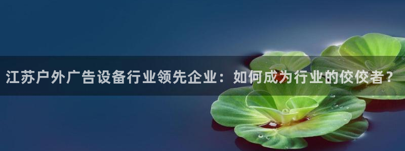 杏宇平台代理怎么样可靠吗：江苏户外广告设