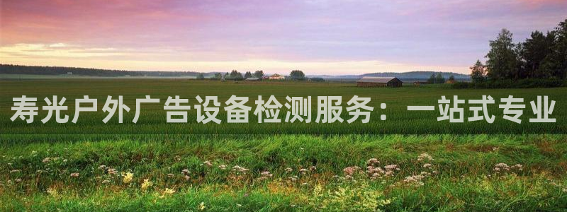 杏宇平台登录步骤图：寿光户外广告设备检测服务：一站式专业