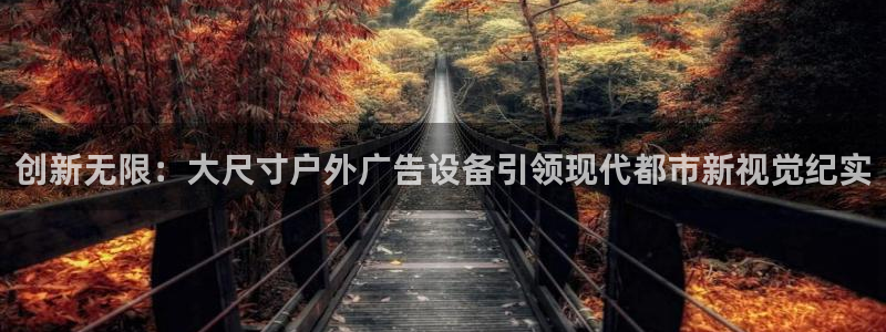 杏宇平台客服：创新无限：大尺寸户外广告设备引领现代都市新视觉纪实