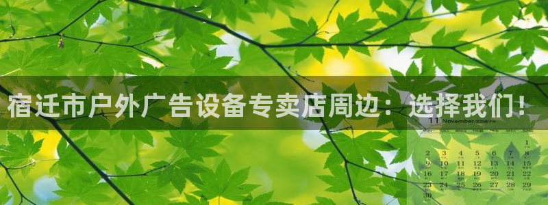 杏宇平台代理：宿迁市户外广告设备专卖店周边：选择我们！