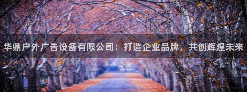 杏宇平台代理怎么赚钱：华鼎户外广告设备有限公司：打造企业品牌，共创辉煌未来